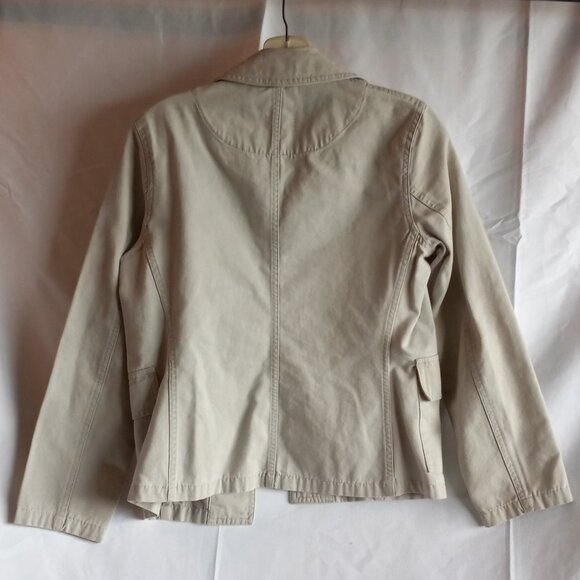 Tan Isaac Mizrahi Women's Cargo Jacket - Picture 6 of 6